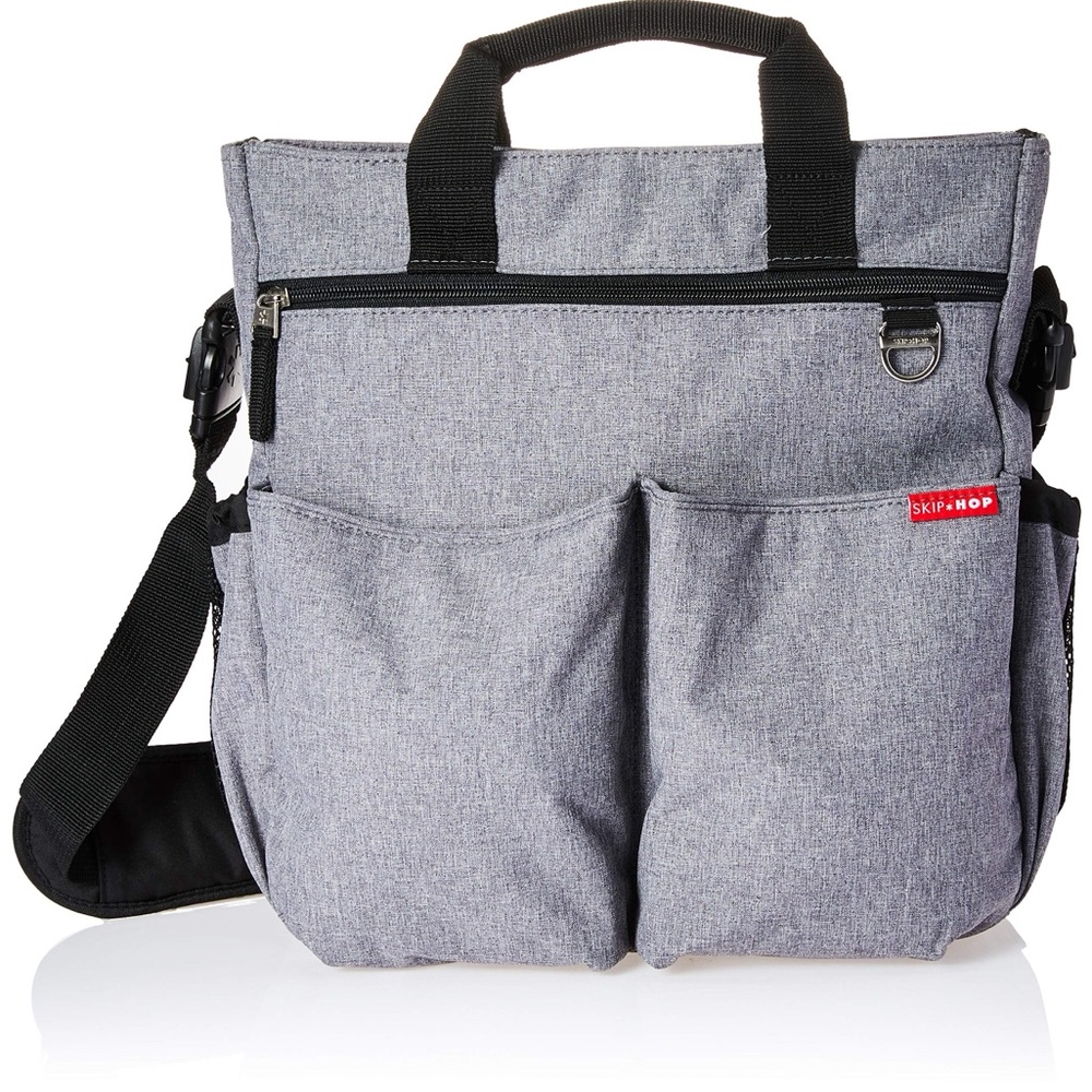 Skip Hop Messenger Diaper Bag, Duo Signature, Heather Grey